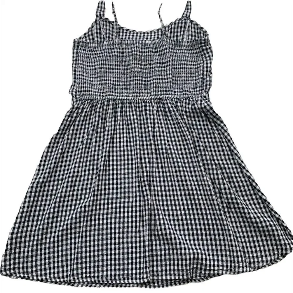 ✨ hollister black gingham tie-front mini dress✨